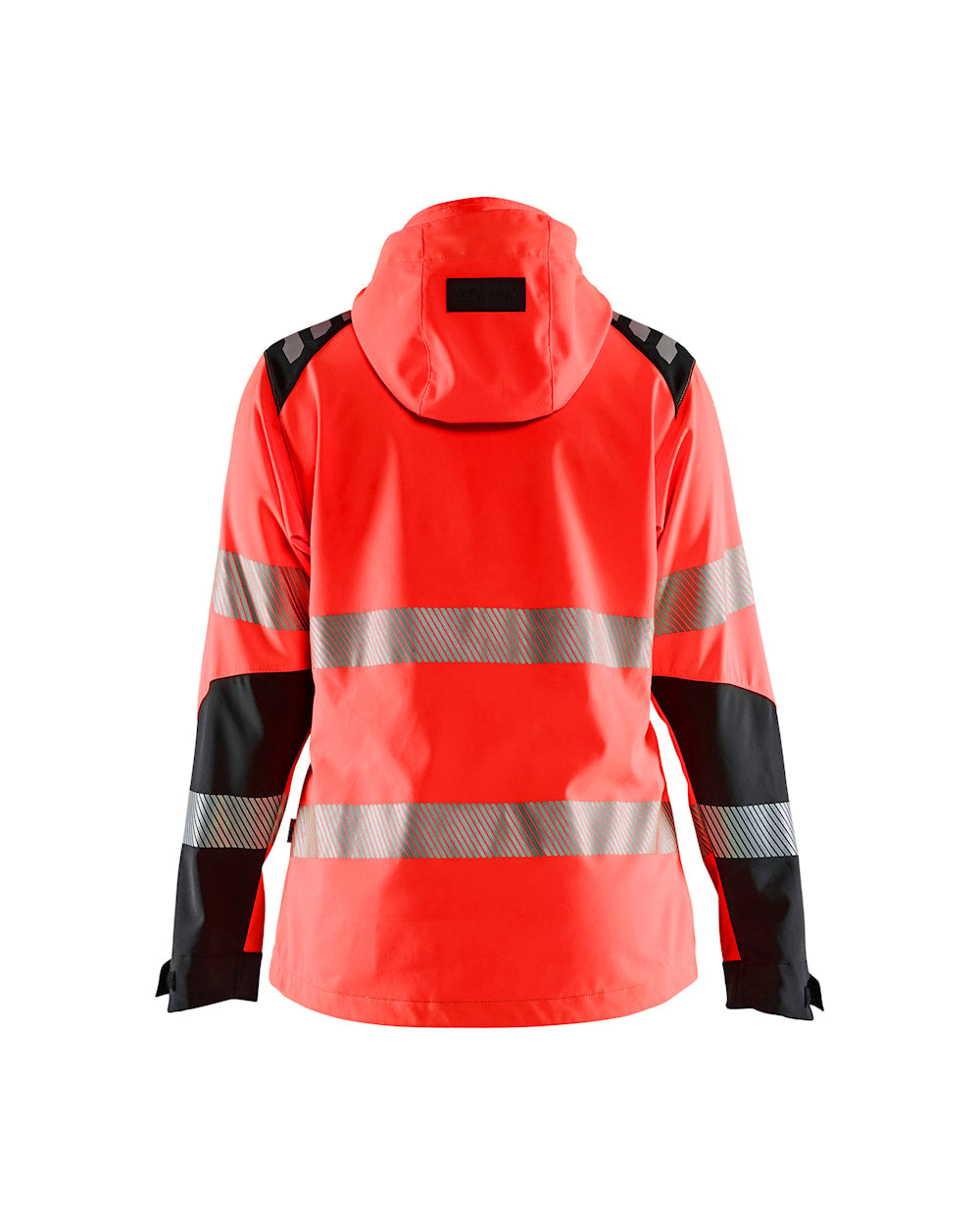 Blaklader Women's Hi-Vis Softshell Jacket 4791 #colour_red-hi-vis-black