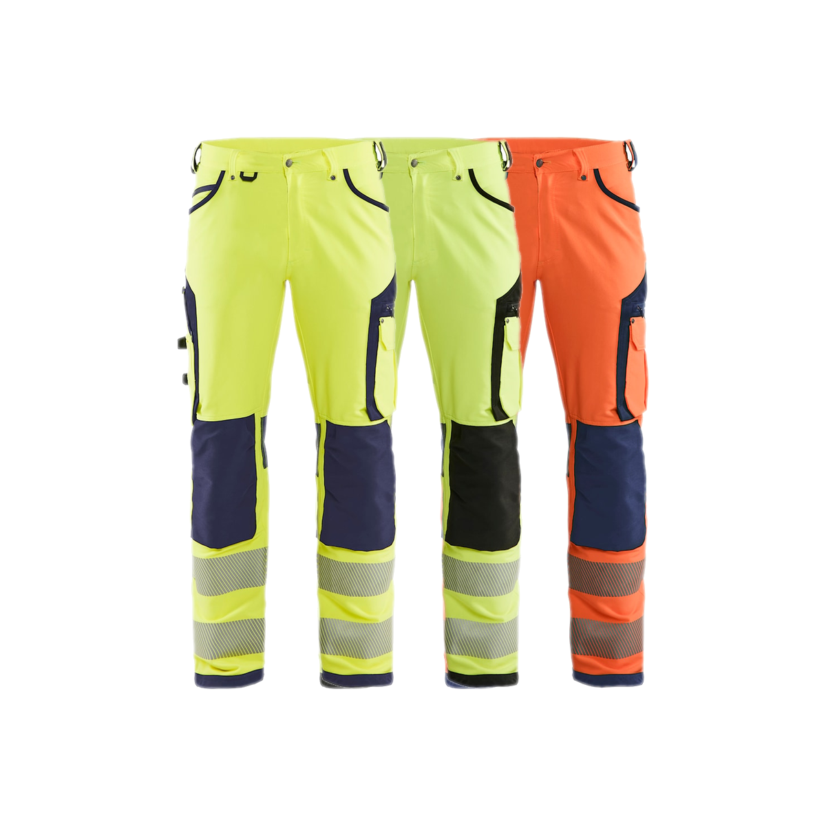 Blaklader Hi-Vis Trousers, 4-Way Stretch without Nail Pockets 1197