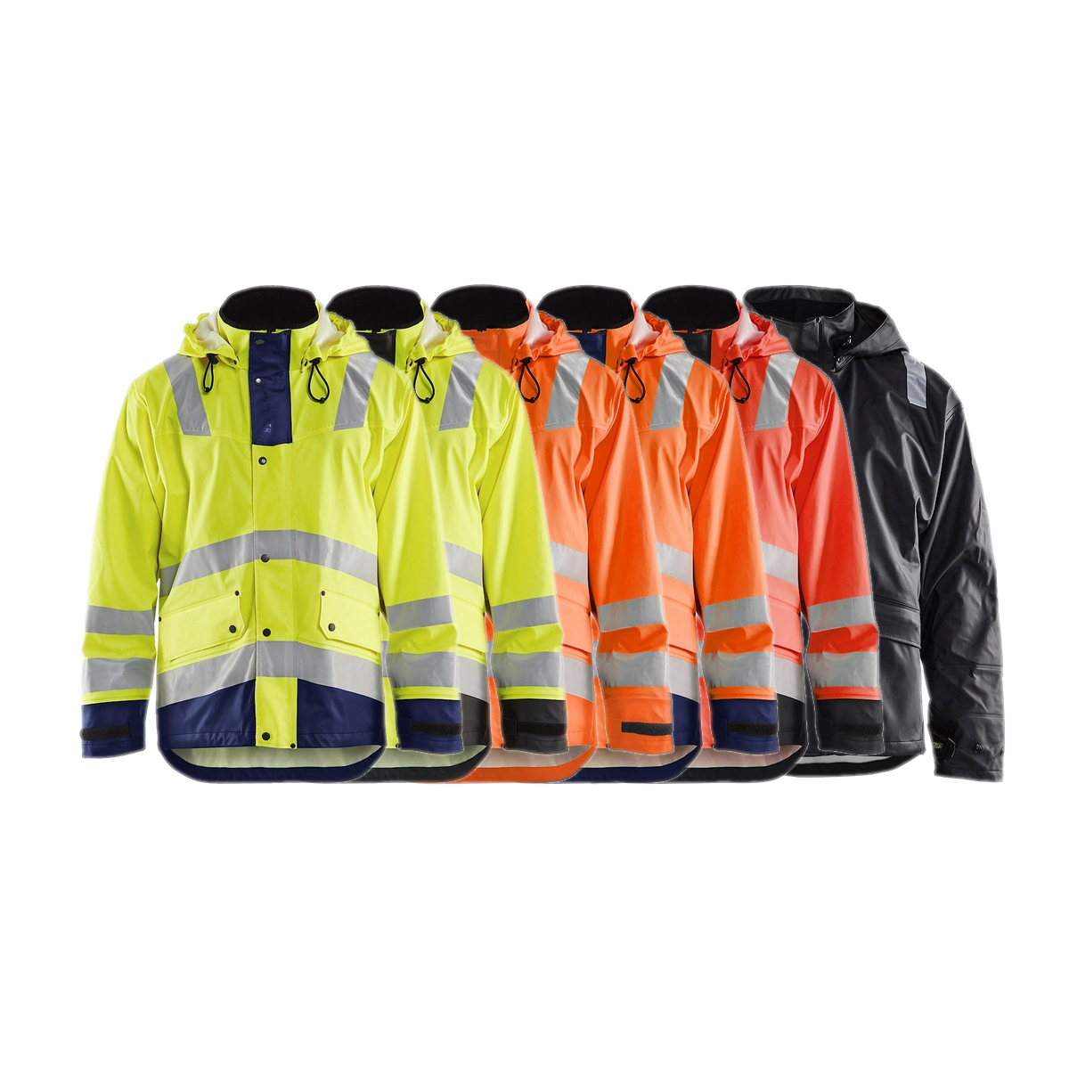 Blaklader Rain Jacket Hi-Vis Level 2 4302