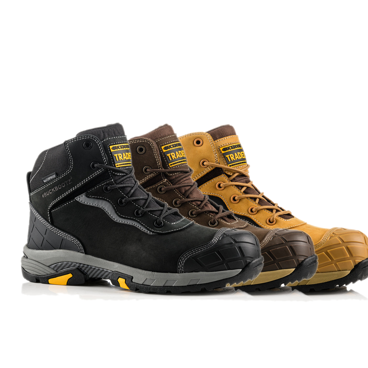 Buckbootz Tradez Blitz Lightweight Waterproof Safety Lace Boots