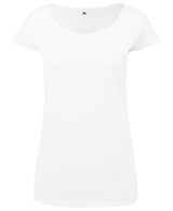 Build Your Brand Women's Wide Neck Tee