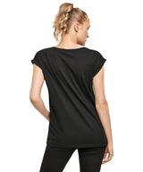 Build Your Brand Women's Organic Extended Shoulder Tee