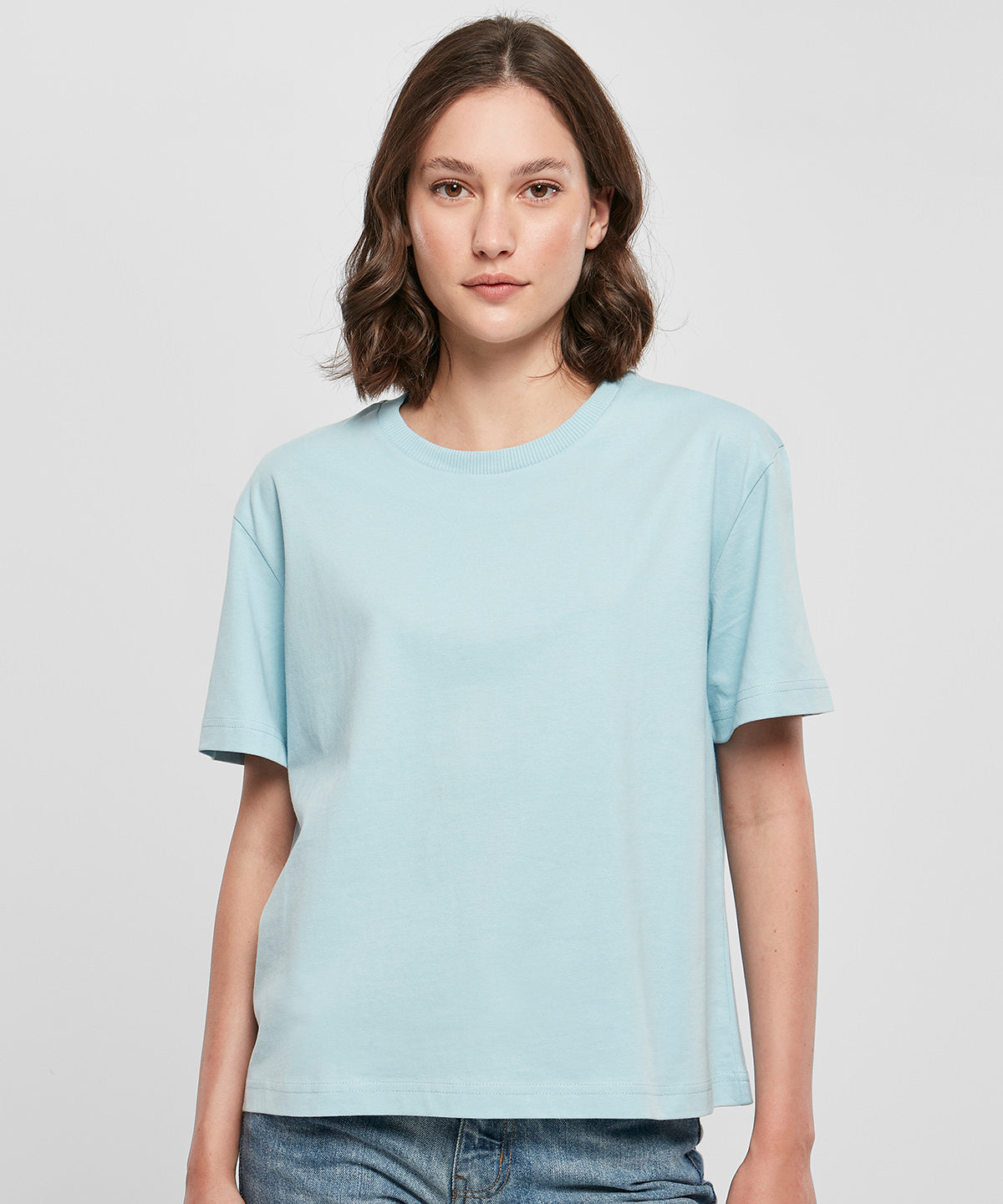 Build Your Brand Women's Everyday Tee - Ocean Blue