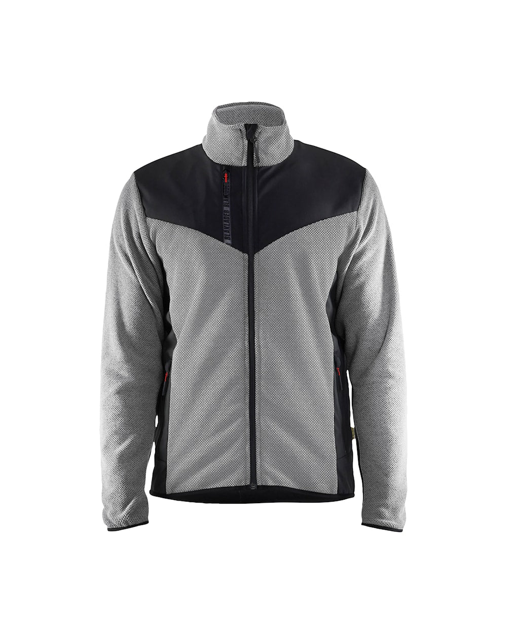 Blaklader Knitted Jacket with Softshell 5942 #colour_grey-melange-black