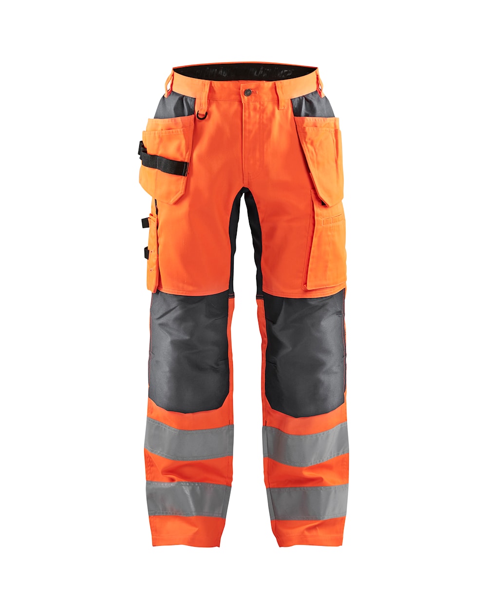 Blaklader Hi-Vis Trousers with Stretch 1552 - Hi-Vis Orange/Mid Grey