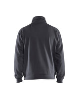 Blaklader Sweatshirt Half-Zip 3587 #colour_mid-grey
