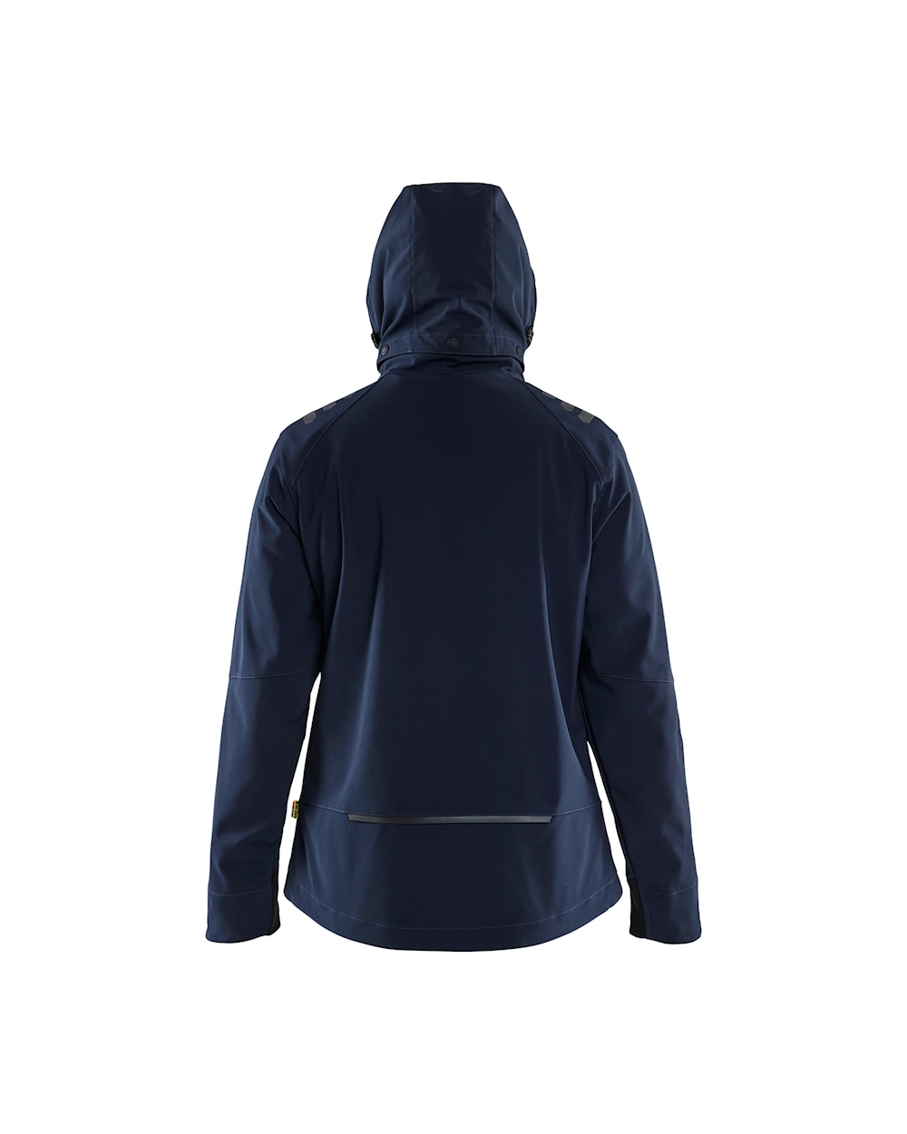 Blaklader Women's Softshell Jacket 4719 #colour_dark-navy-blue-hi-vis-yellow