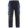 Blaklader Service Trousers with Stretch And Nail Pockets 1496 #colour_dark-navy-blue-hi-vis-yellow