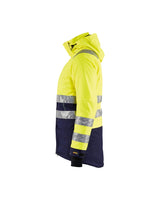 Blaklader Women's Hi-Vis Winter Parka 4472 #colour_hi-vis-yellow-navy-blue