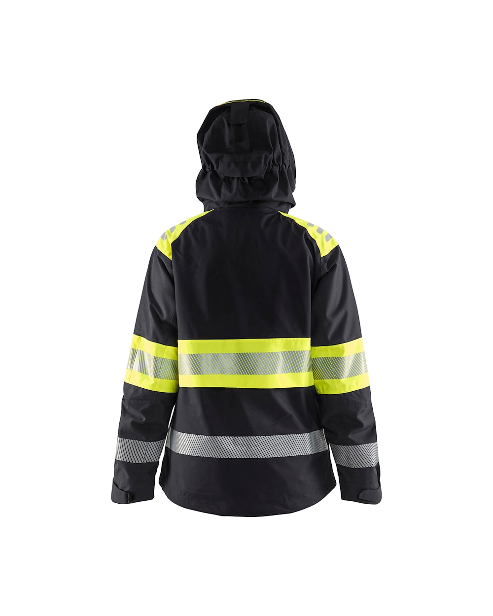 Blaklader Women's Shell Jacket Hi-Vis 4430 #colour_black-hi-vis-yellow