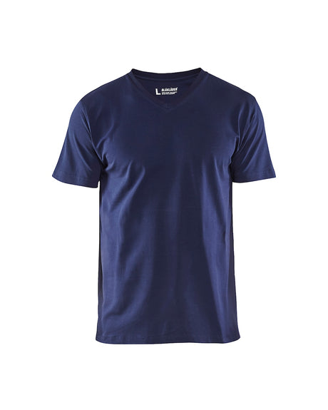 Blaklader T-Shirt, V-Neck 3360 #colour_navy-blue