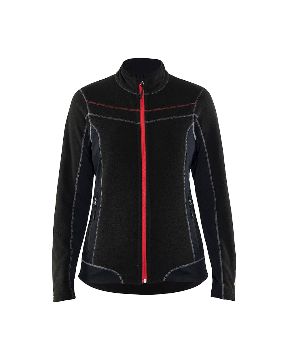 Blaklader Women's Micro Fleece Jacket 4924 #colour_black-red