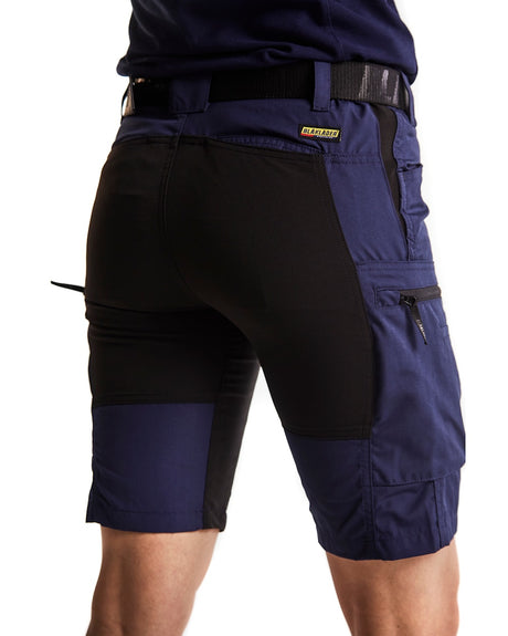 Blaklader Women's Service Shorts with Stretch 7149 #colour_navy-blue-black