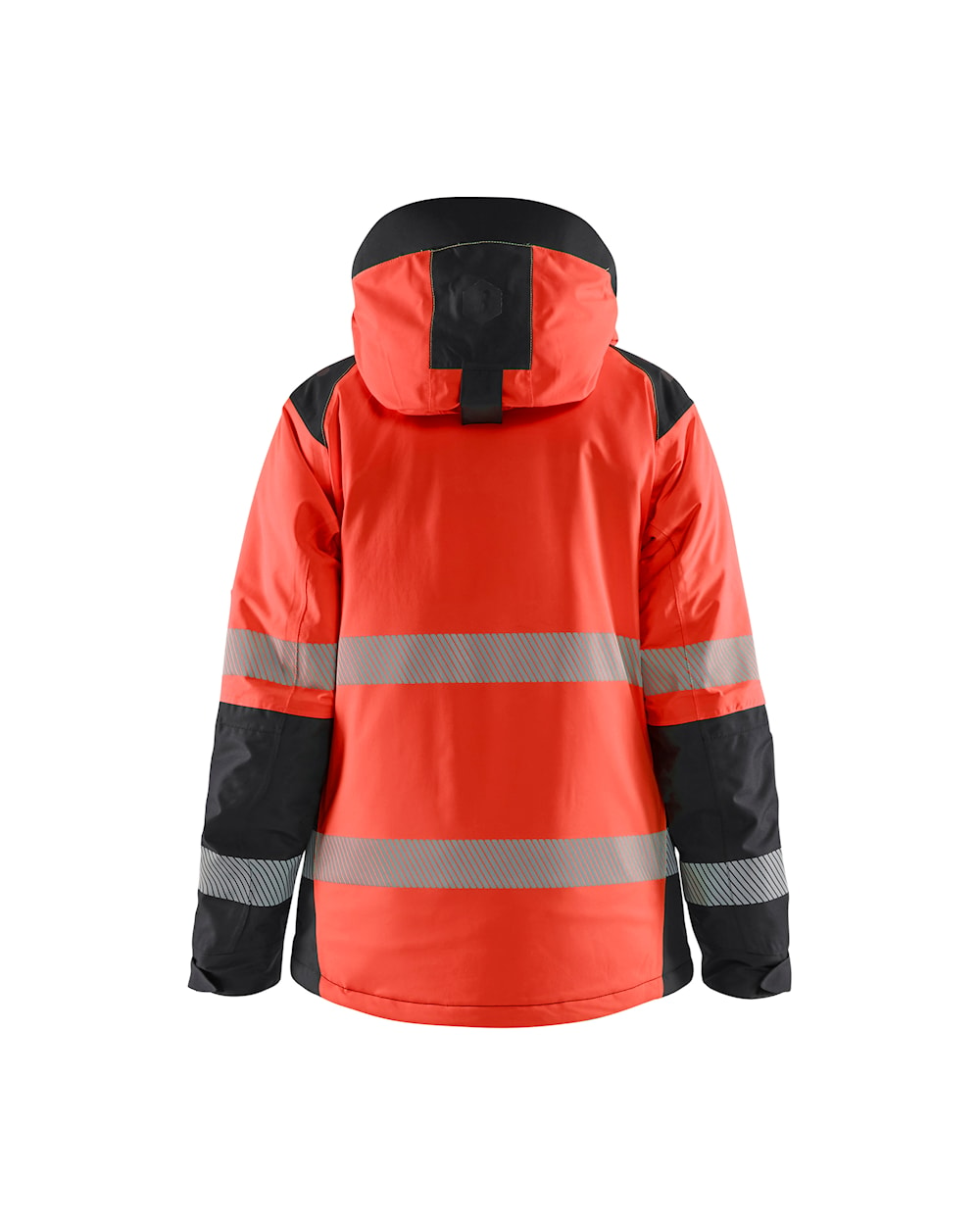 Blaklader Women's Winter Jacket Hi-Vis 4456 #colour_red-hi-vis-black