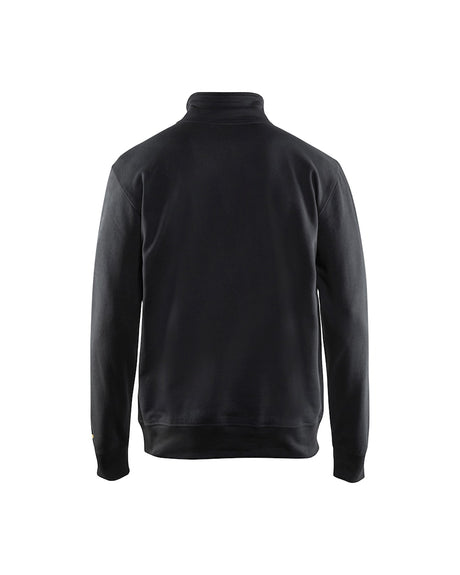 Blaklader Sweatshirt with Half Zip 3369 #colour_black