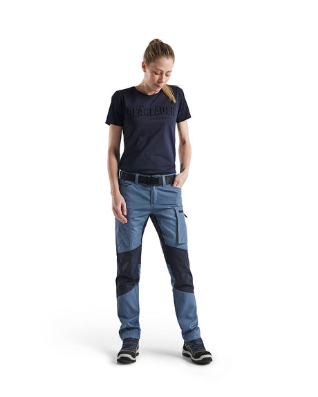 Blaklader Women's Service Trousers Stretch 71591845 #colour_numb-blue-dark-navy
