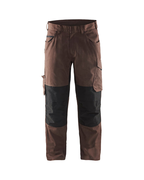 Blaklader Service Trousers with Stretch 1495 #colour_brown-black