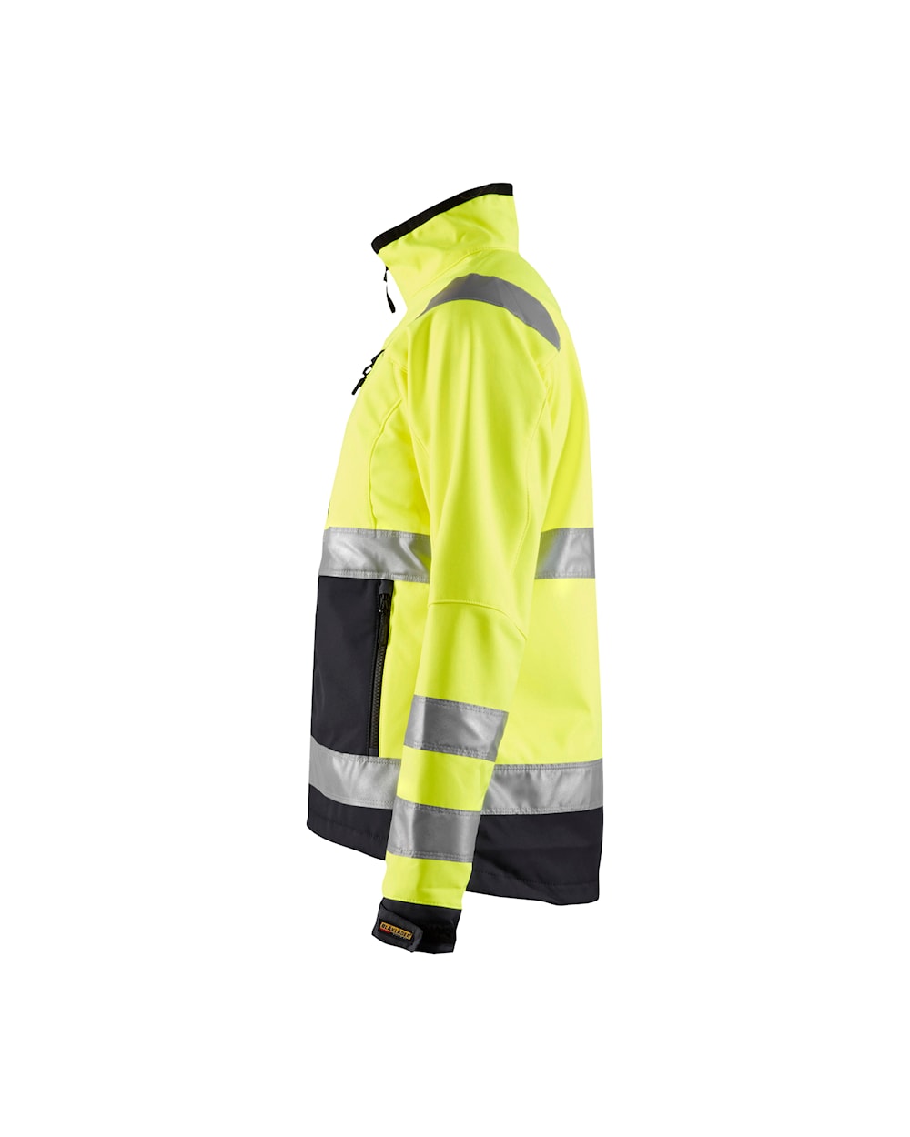 Blaklader Women's Hi-Vis Softshell Jacket 4902 #colour_hi-vis-yellow-black