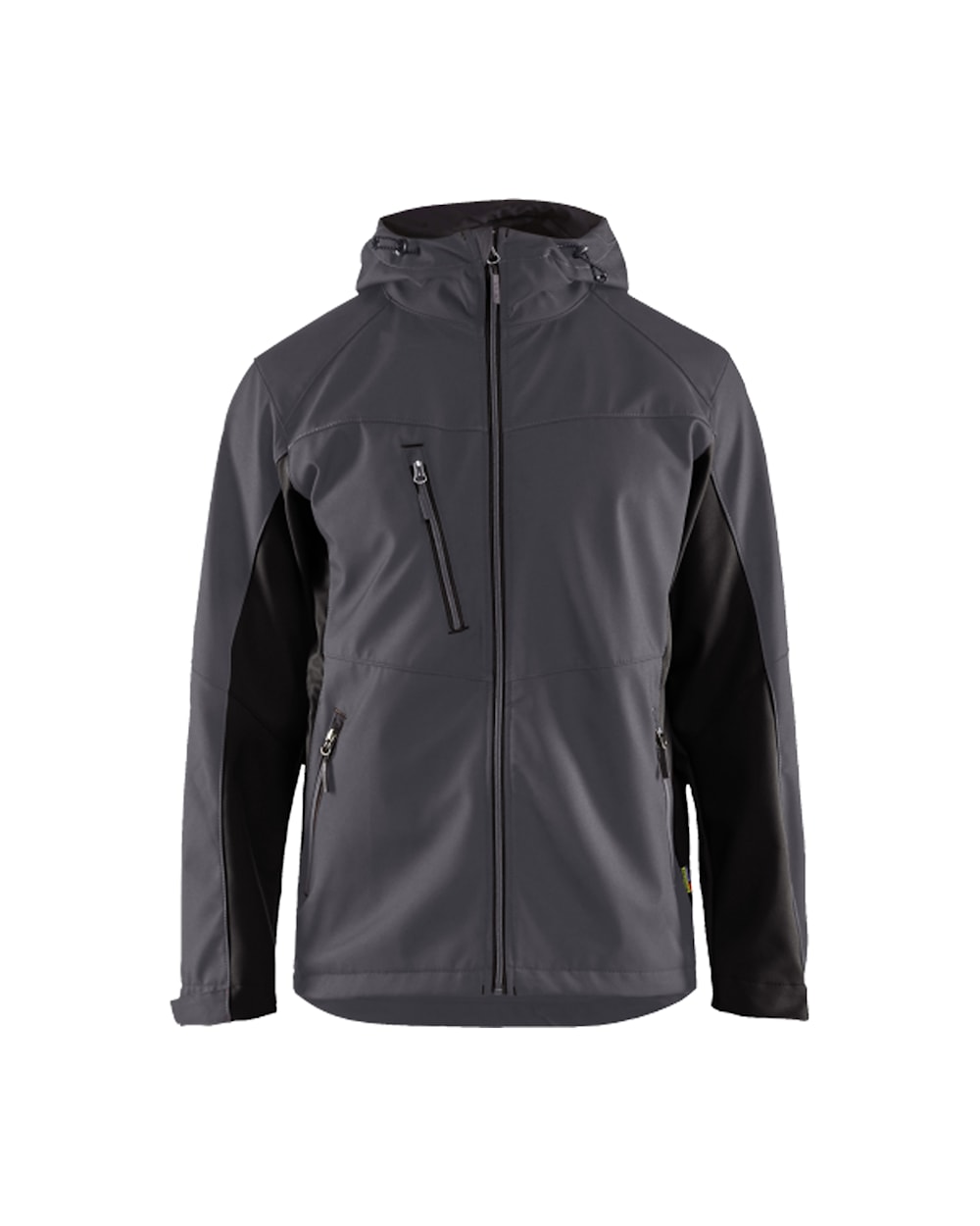 Blaklader Softshell Jacket with Hood 4753 #colour_mid-grey-black