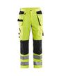 Blaklader Ventilated Hi-Vis Trousers 1565 #colour_hi-vis-yellow-black