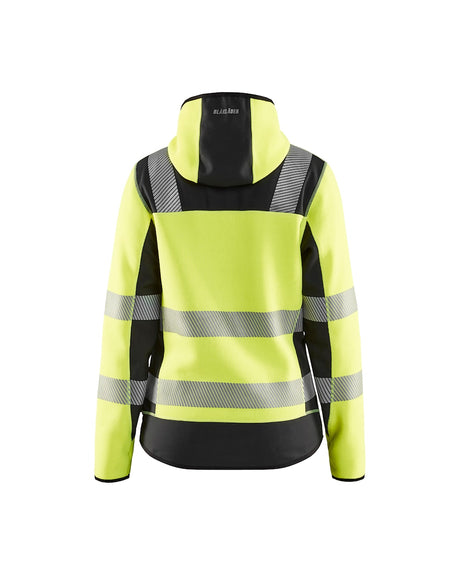 Blaklader Women's Hi-Vis Knitted Jacket 4967 #colour_hi-vis-yellow-black