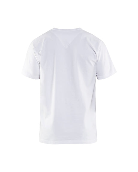 Blaklader T-Shirt, V-Neck 3360 #colour_white