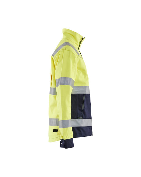 Blaklader Jacket Multinorm Women 4091 #colour_hi-vis-yellow-navy-blue