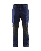 Blaklader Service Trousers with Stretch 14591845 #colour_navy-blue-black