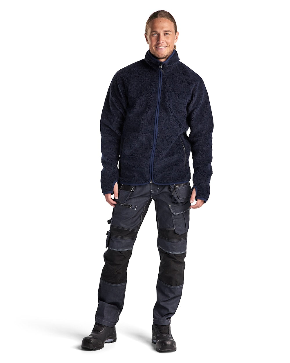 Blaklader Pile Jacket 4729 #colour_dark-navy-blue