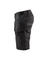 Blaklader Service Shorts with Nailpockets 1494 #colour_black-dark-grey