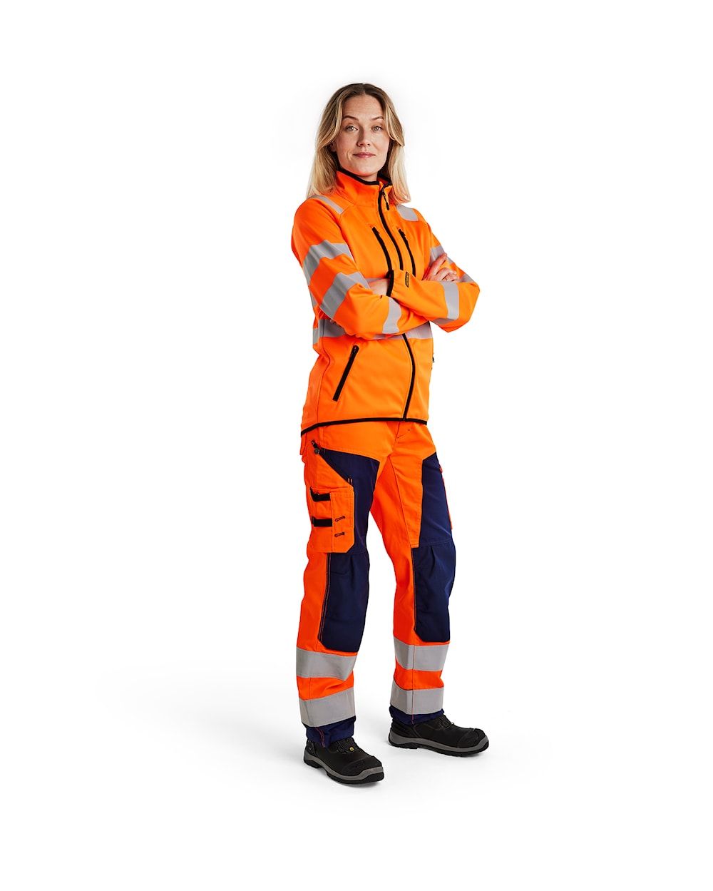 Blaklader Women's Hi-Vis Jacket Softshell 4926 #colour_orange