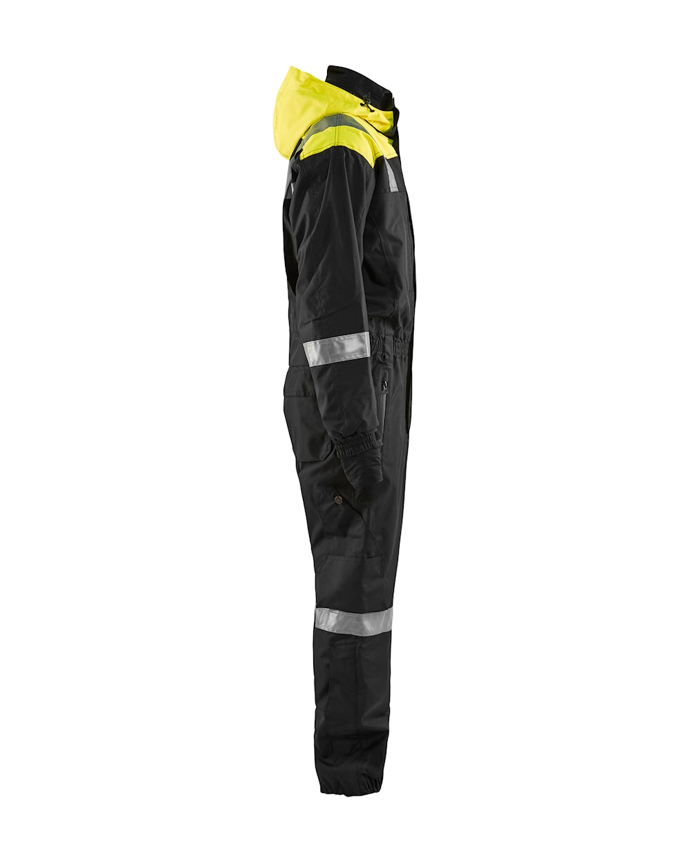 Blaklader Shell Coverall 6786 #colour_black-hi-vis-yellow