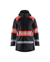 Blaklader Winter Parka Hi-Vis 4485 #colour_black-red-hi-vis