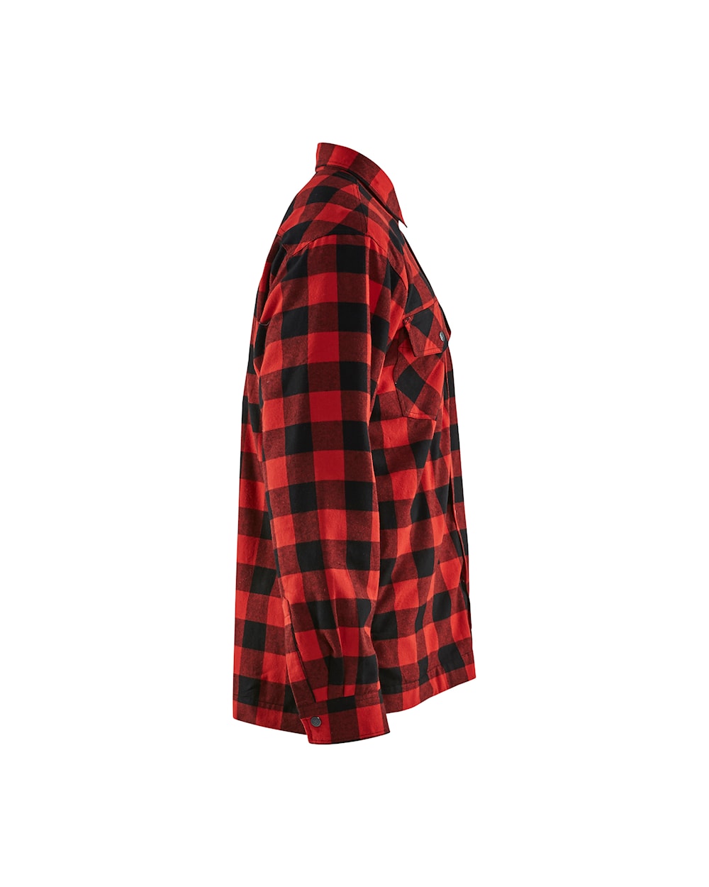 Blaklader Lined Flannel Shirt 3225 #colour_red-black