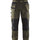 Blaklader Service Trousers with Stretch And Nail Pockets 1496 #colour_dark-olive-green-black