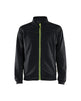 Blaklader Sweatshirt with Full Zip 3362 #colour_black-hi-vis-yellow