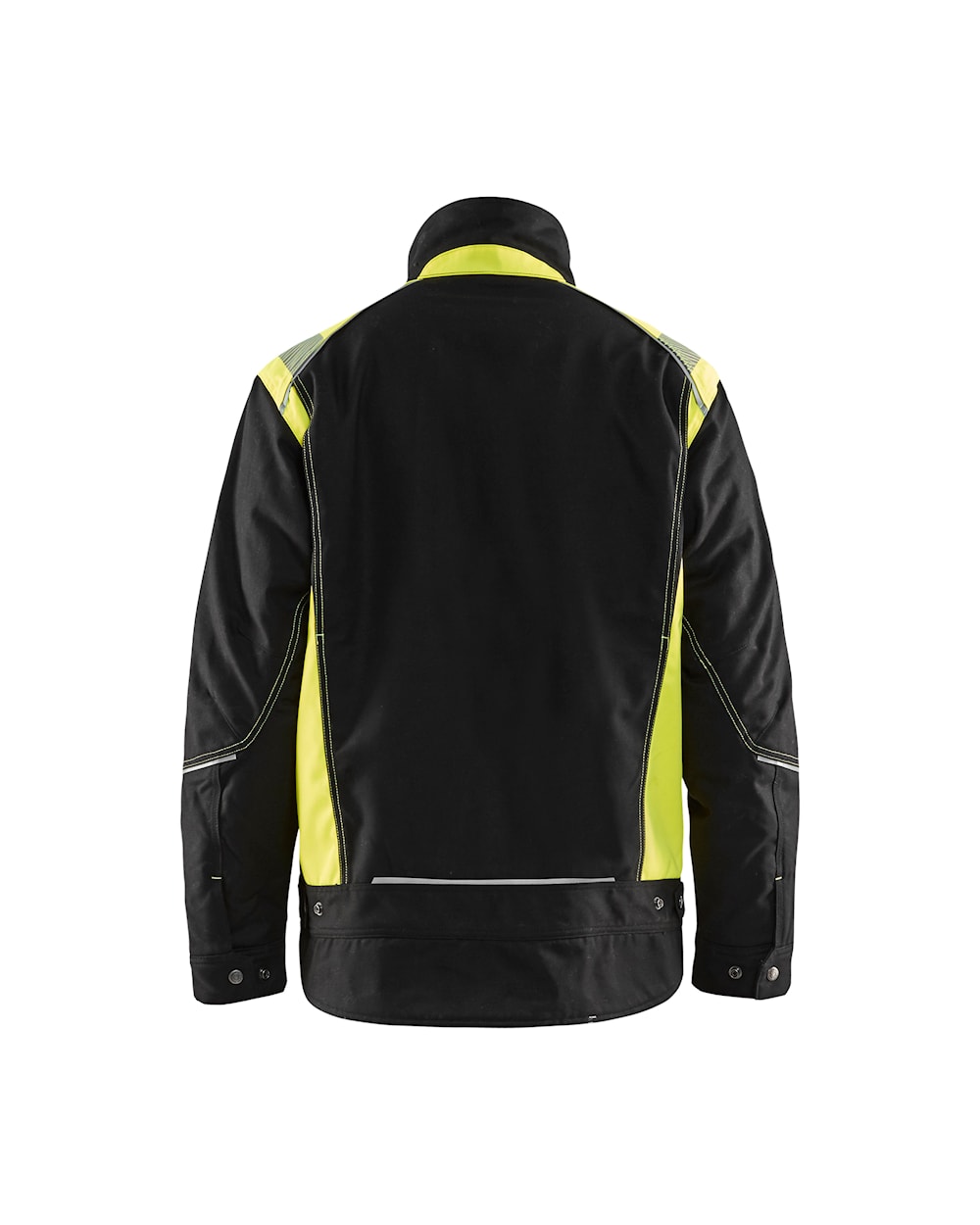 Blaklader Winter Jacket 4915 #colour_black-hi-vis-yellow