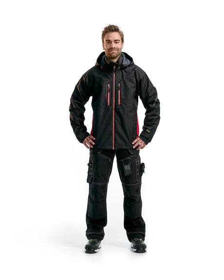 Blaklader Lightweight Lined Functional Jacket 4890 #colour_black-red