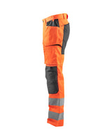 Blaklader Hi-Vis Trousers with Stretch 1552 - Hi-Vis Orange/Mid Grey