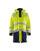 Blaklader Rain Coat Hi-Vis Level 3 4326 #colour_hi-vis-yellow-navy-blue