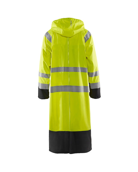 Blaklader Rain Coat Hi-Vis Level 1 4325 #colour_hi-vis-yellow-black