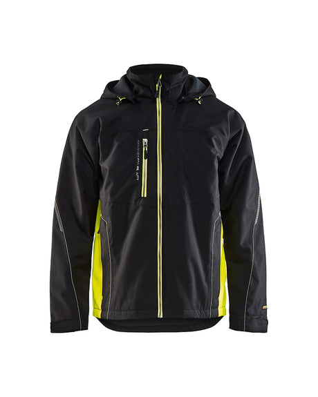 Blaklader Shell Jacket 4790 #colour_black-hi-vis-yellow
