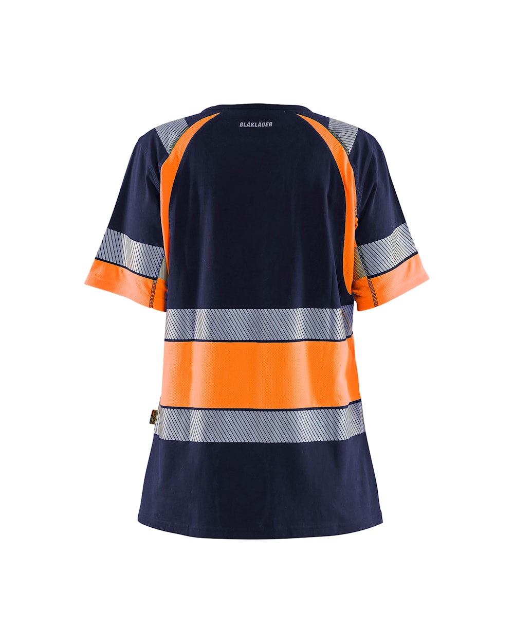 Blaklader Women's Hi-Vis T-Shirt 3410 #colour_navy-blue-orange