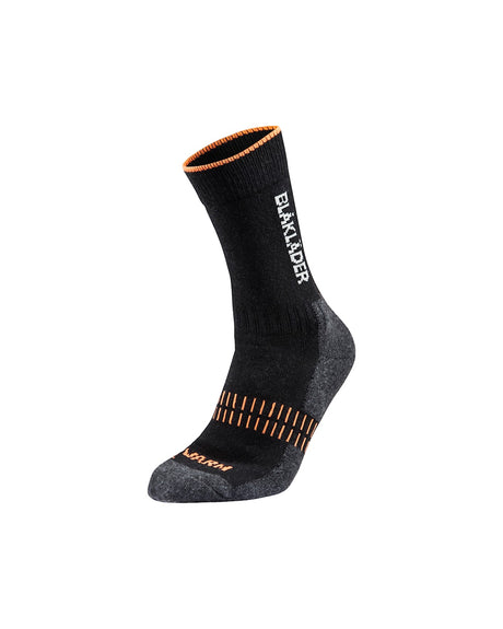 Blaklader Warm Sock 2192 #colour_black-NEON-orange