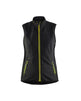 Blaklader Women's Softshell Vest 3851 #colour_black-hi-vis-yellow