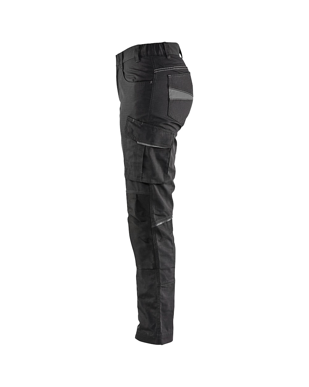 Blaklader Women's Service Trousers with Stretch 7195 #colour_black-dark-grey