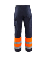 Blaklader Multinorm Inherent Winter Trousers 1869 #colour_navy-blue-orange