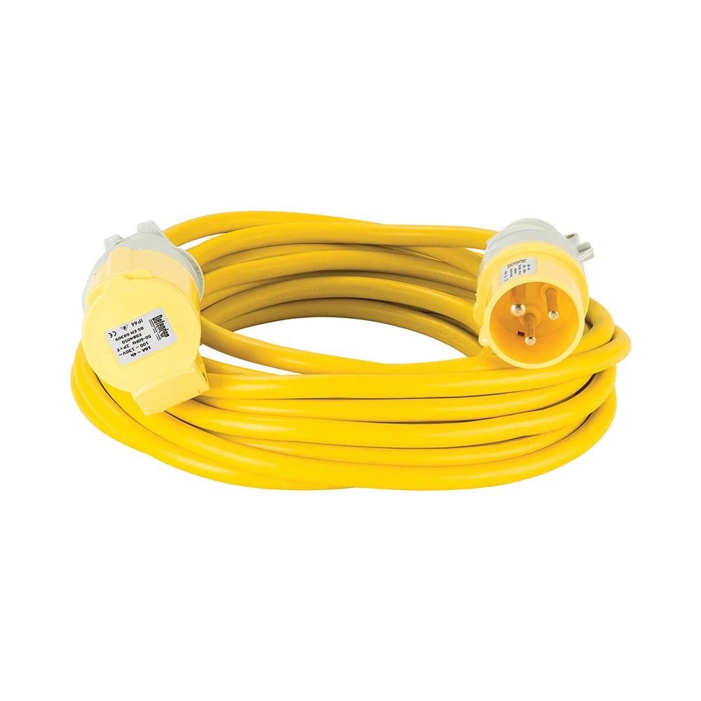 Defender Arctic Extension Lead Yellow 16A 2.5mm2 10M