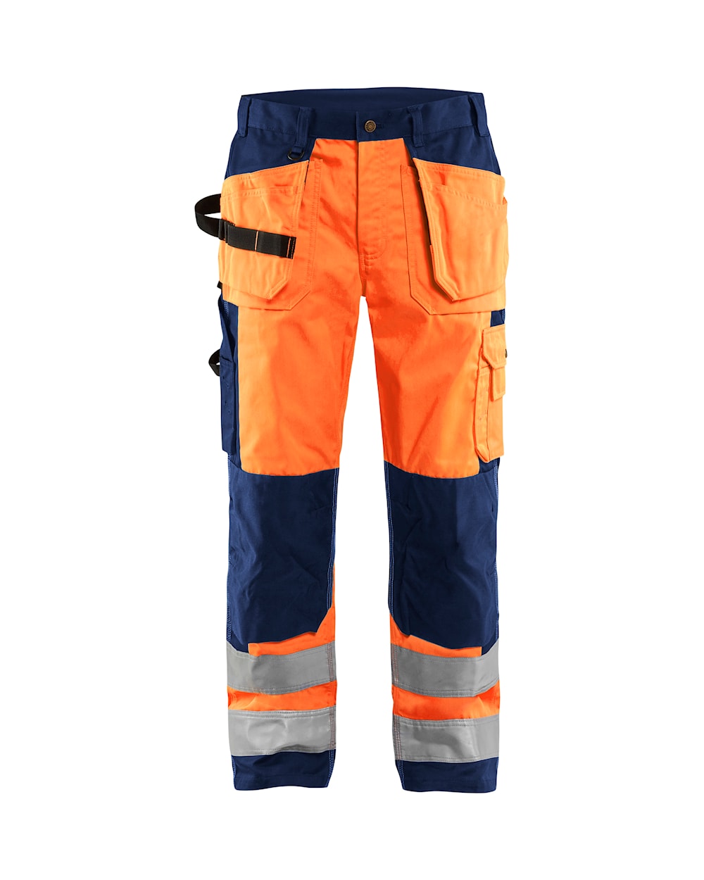 Blaklader Hi-Vis Trousers 1533 - Hi-Vis Orange/Navy Blue