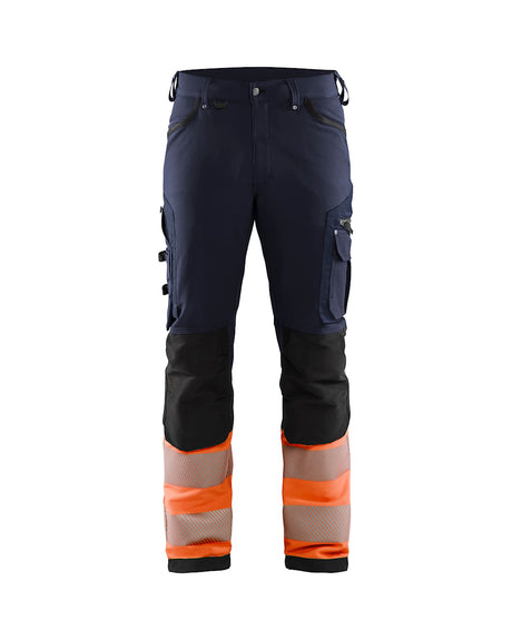 Blaklader Hi-Vis 4-Way-Stretch Trousers without Nail Pockets 1193